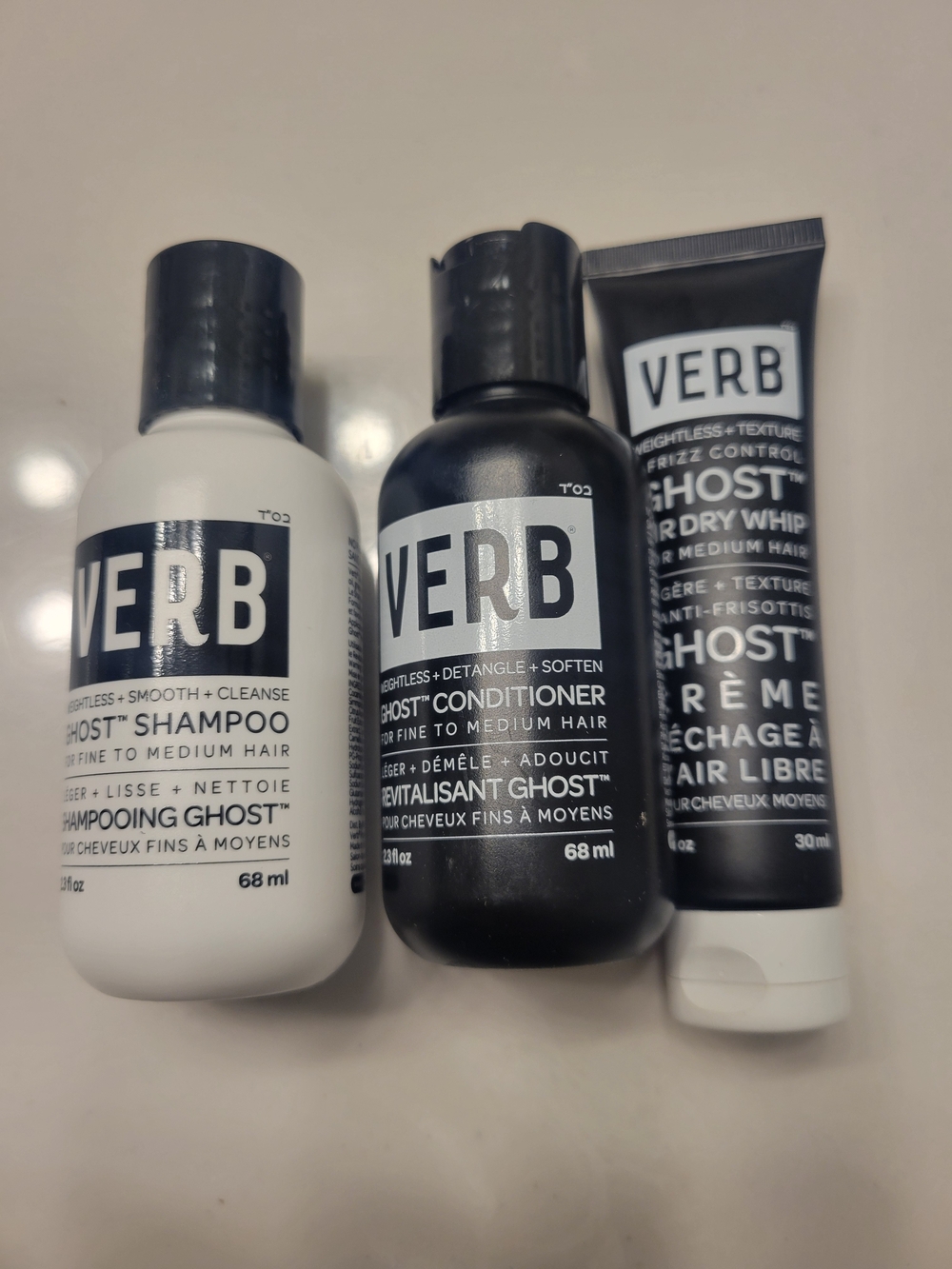 Ghost Shampoo & Conditioner Set - Travel Size 3 Piece Set